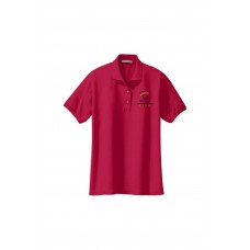 First Church of God Ladies Silk Touch Polo - Red